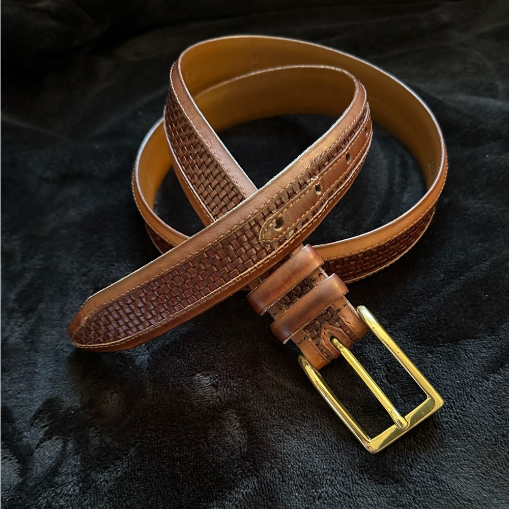 Allen Edmonds Brown Leather Belt